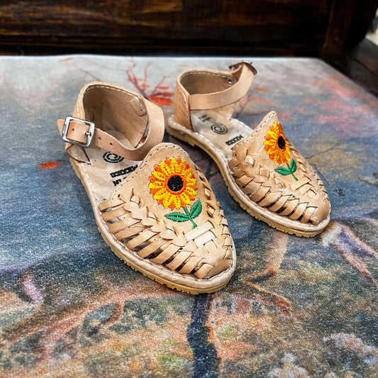 Girls' Yellow Sunflower Huaraches
