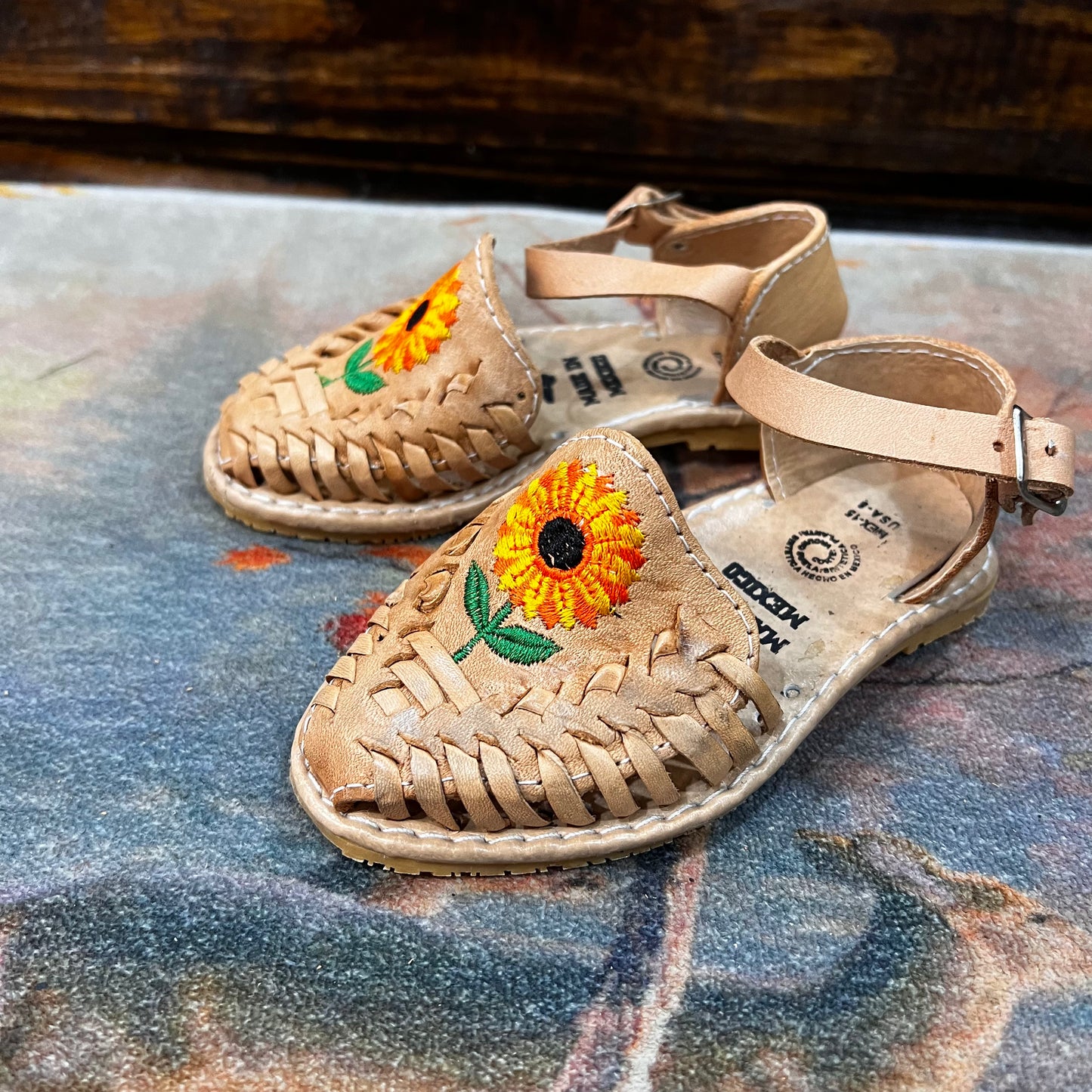Girls' Yellow Sunflower Huaraches