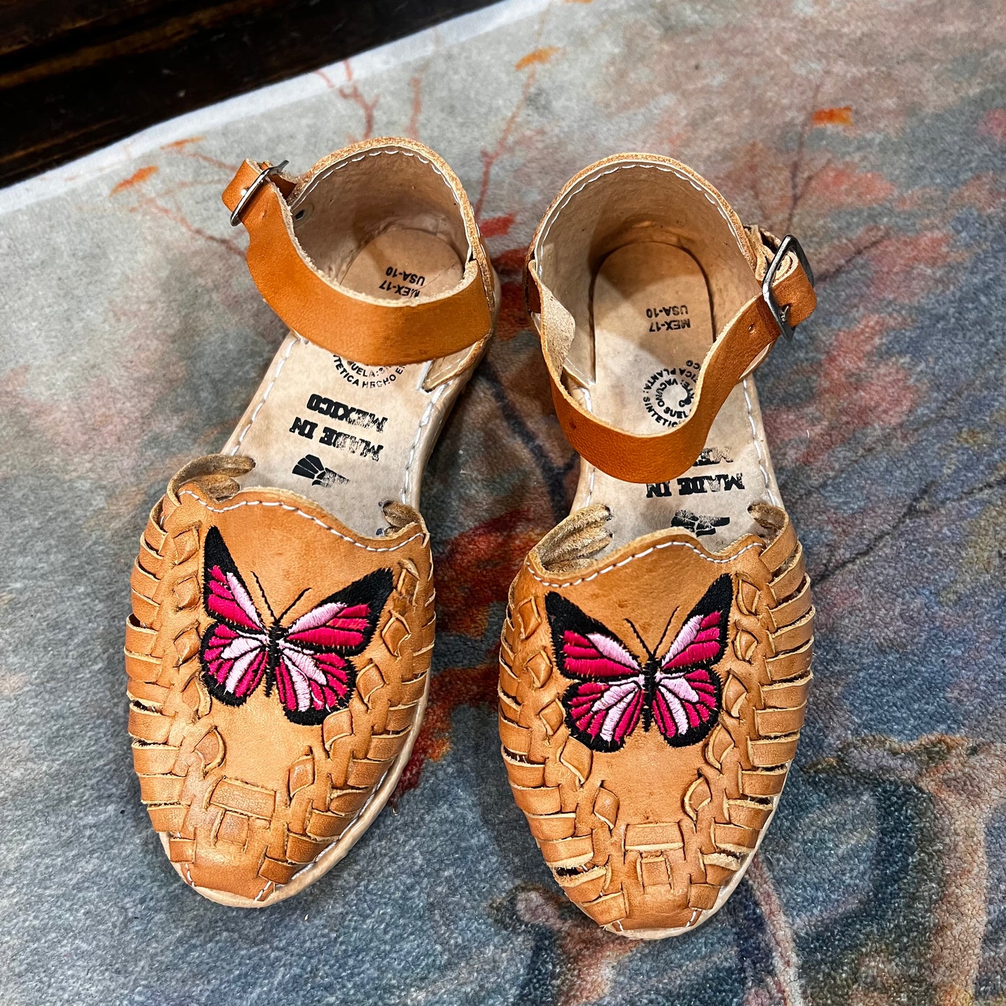 Girls' Pink Butterfly Huaraches