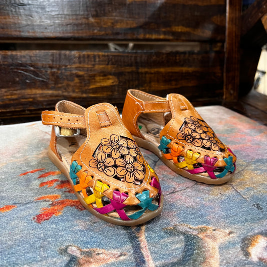 Girls' Flower Cutout Huaraches