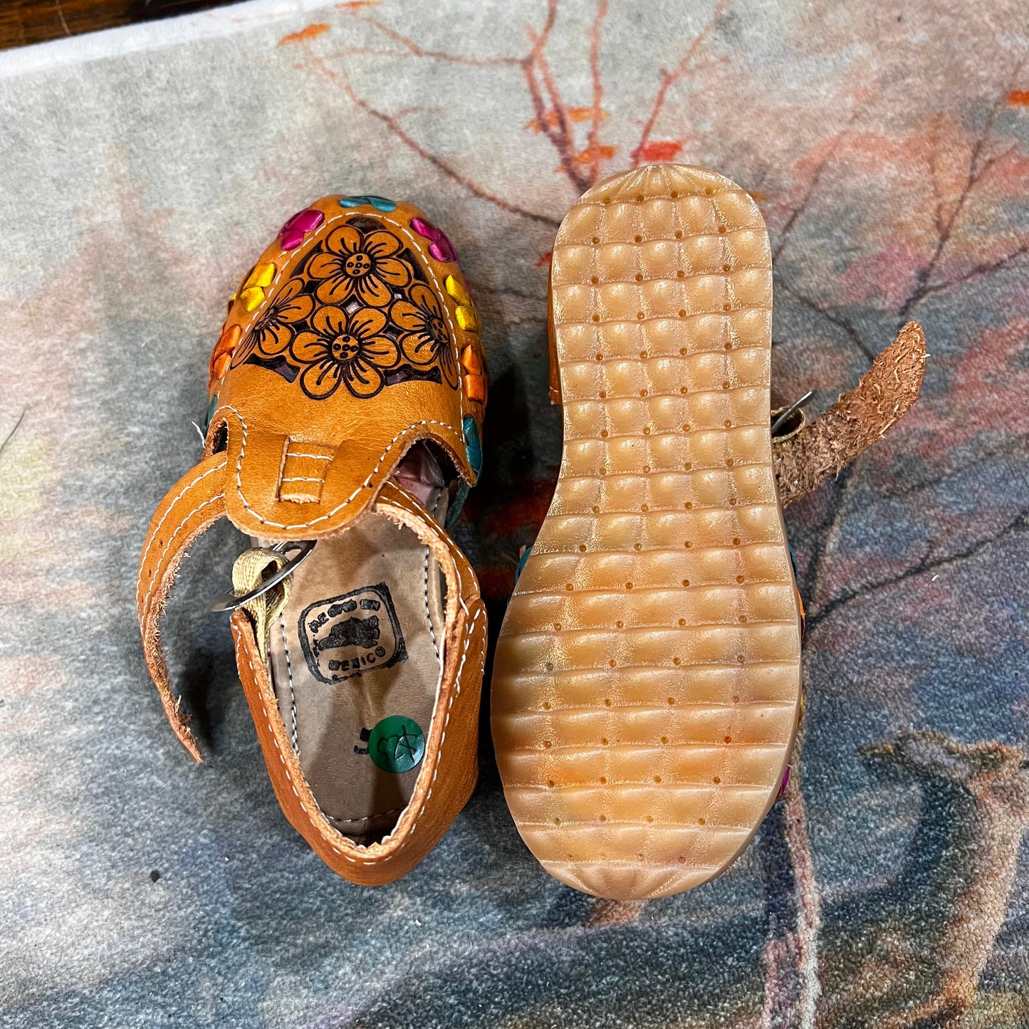 Girls' Flower Cutout Huaraches