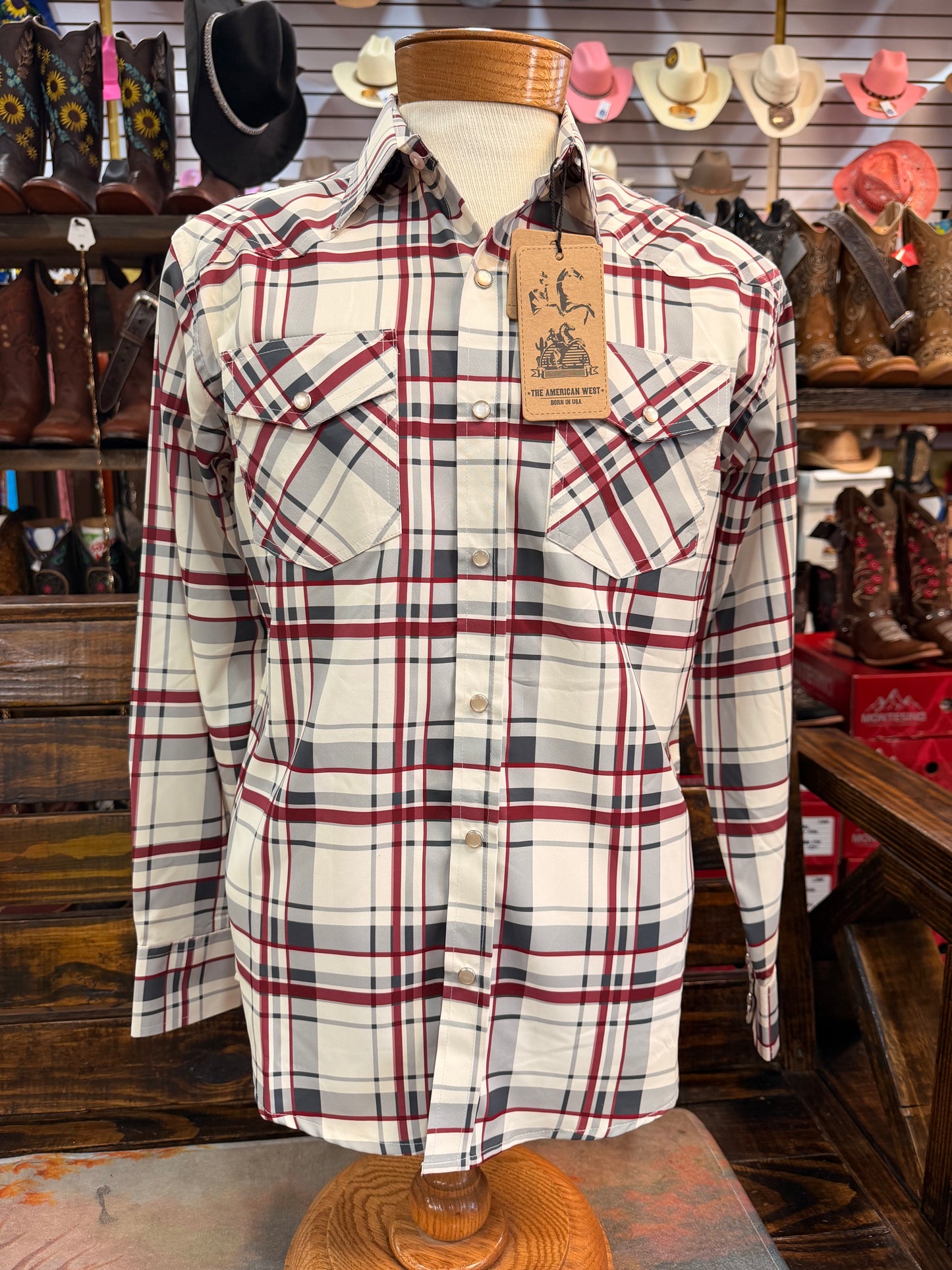 Western Long-Sleeve Button-Up Shirt
