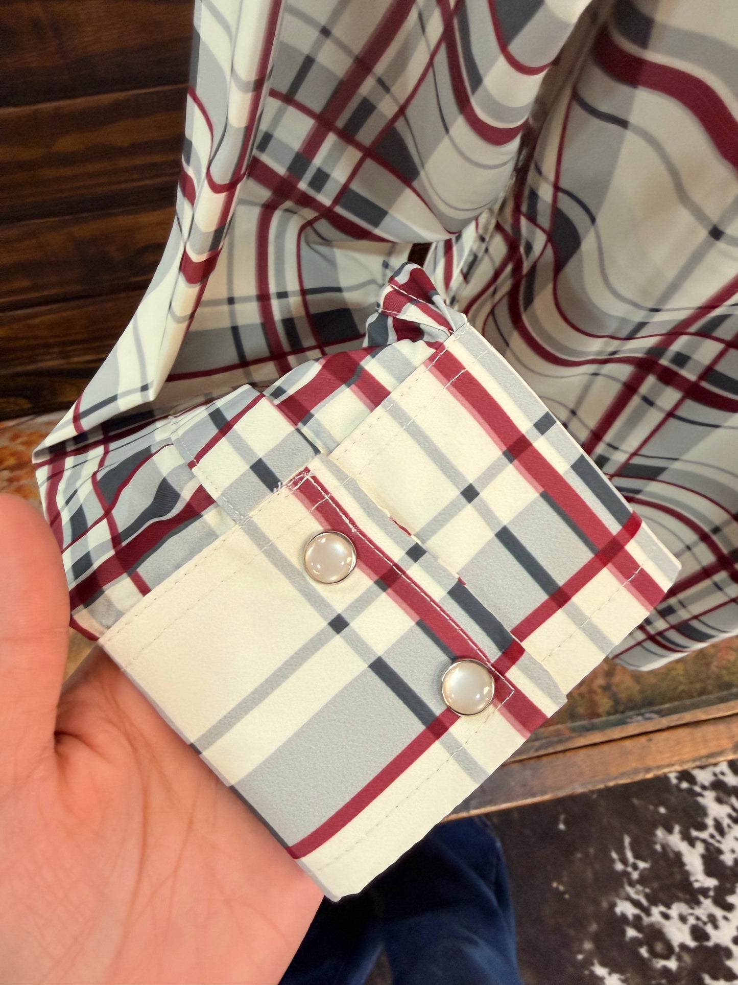 Western Long-Sleeve Button-Up Shirt