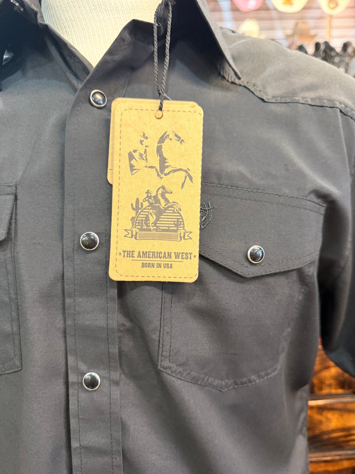 Western Short-Sleeve Button-Up Shirt