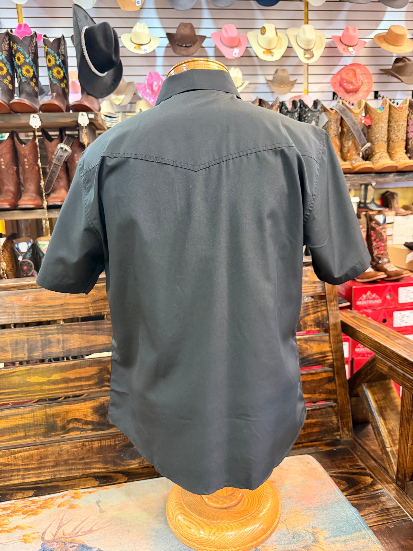 Western Short-Sleeve Button-Up Shirt