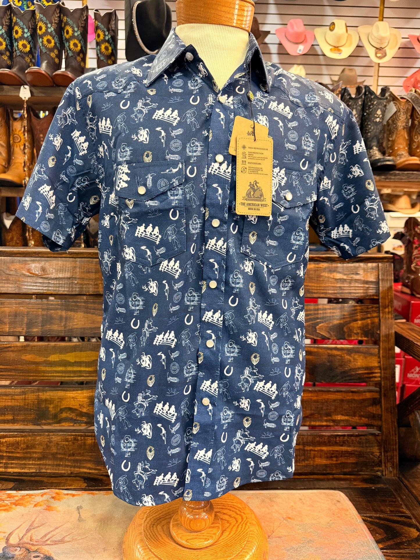 Men's Western Short-Sleeve Shirt