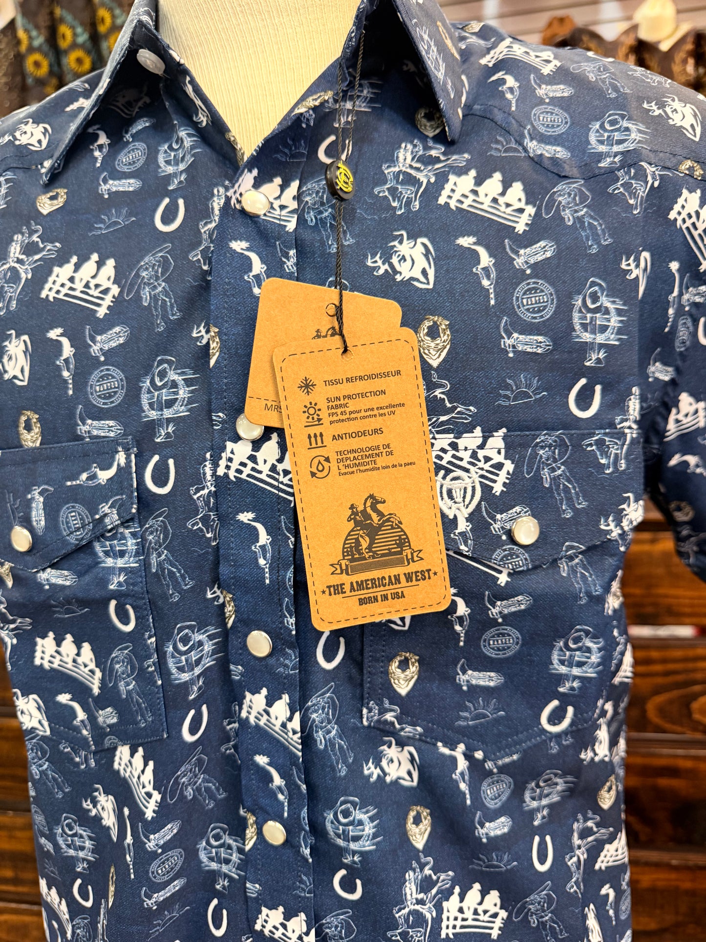 Men's Western Short-Sleeve Shirt