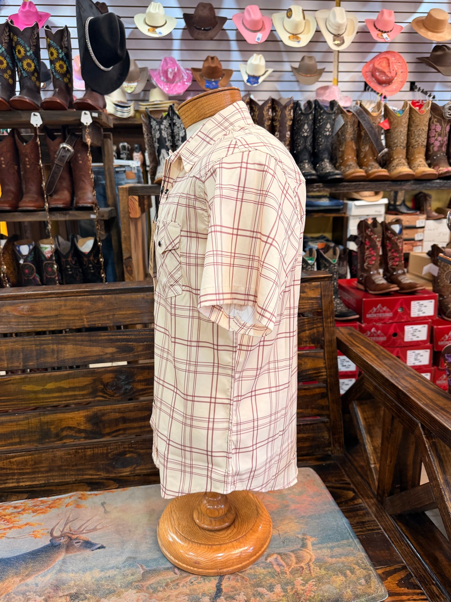 Western Short-Sleeve Button-Up Shirt