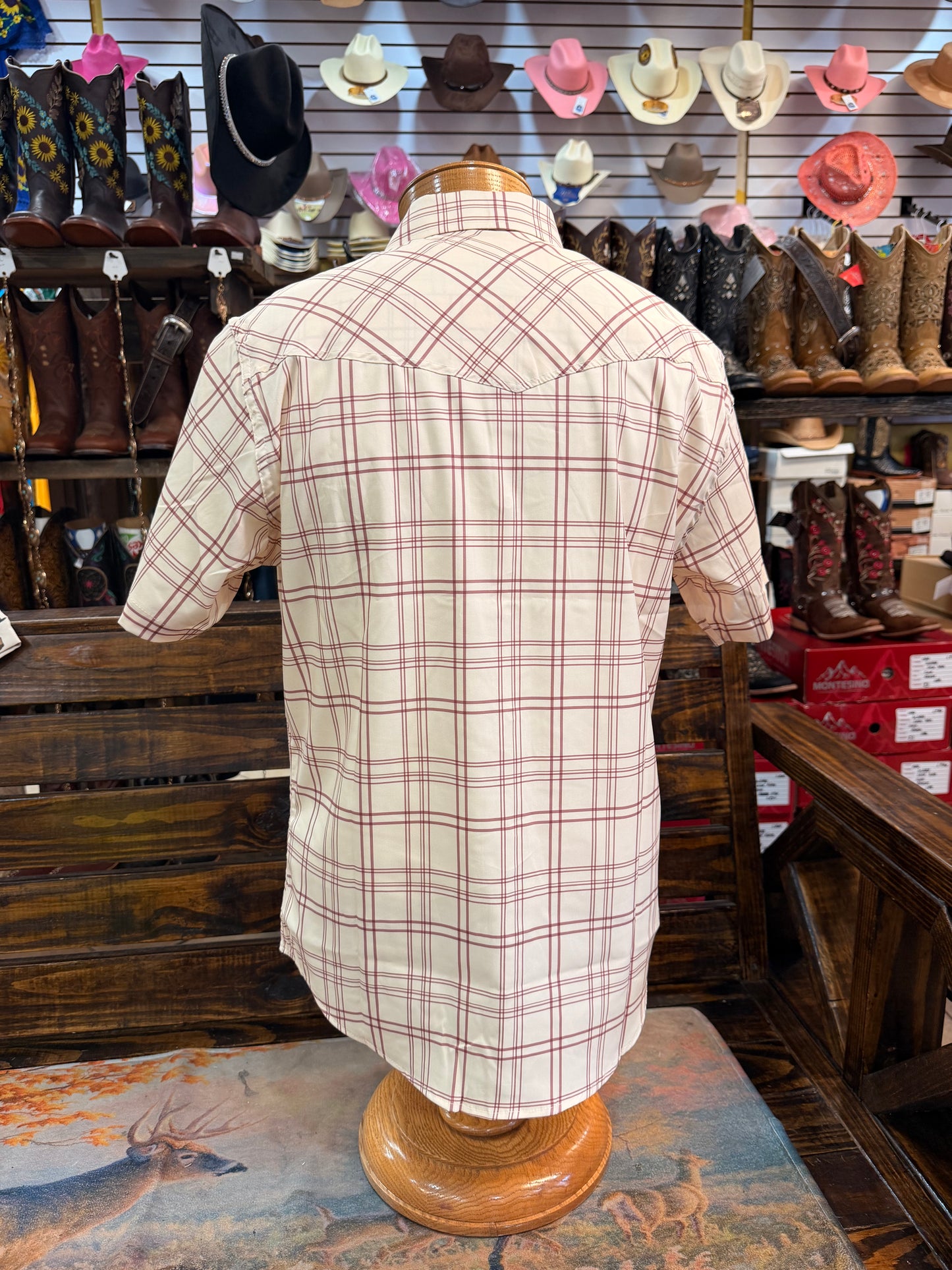 Western Short-Sleeve Button-Up Shirt