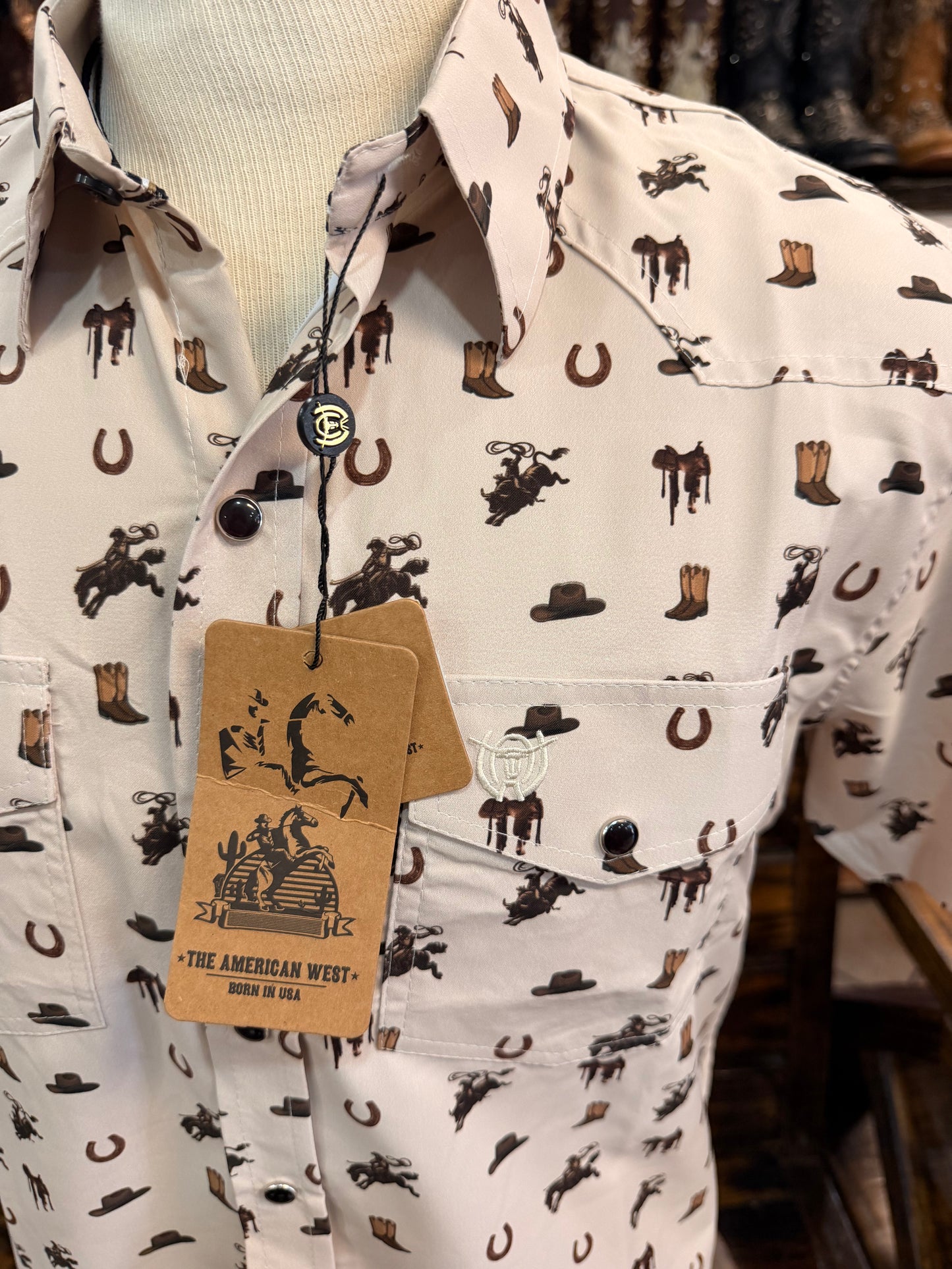 Men's Western Short-Sleeve Shirt