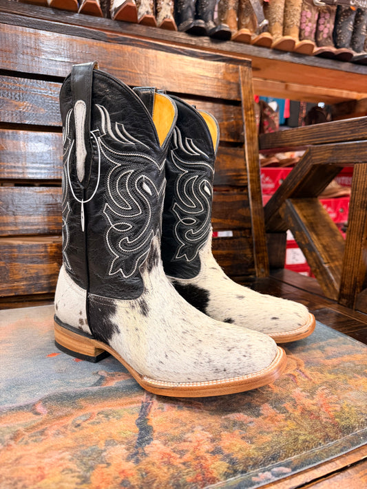 Men’s Cowhide Embroidered Western Boots Size 7