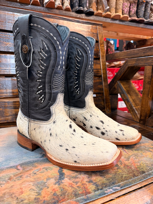 Men’s Cowhide Embroidered Western Boots Size 8.5