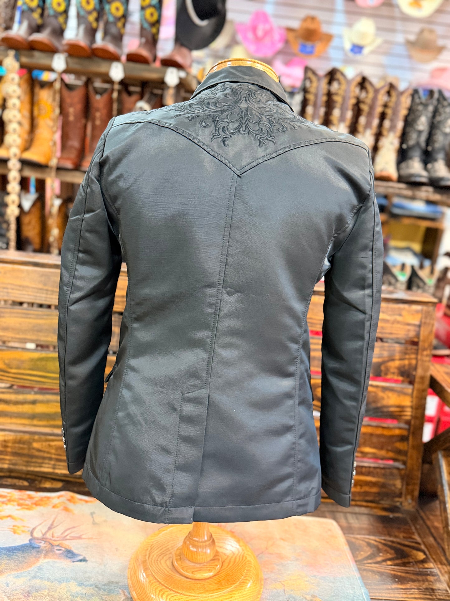 Western Suit jacket with Embroidered Detailing