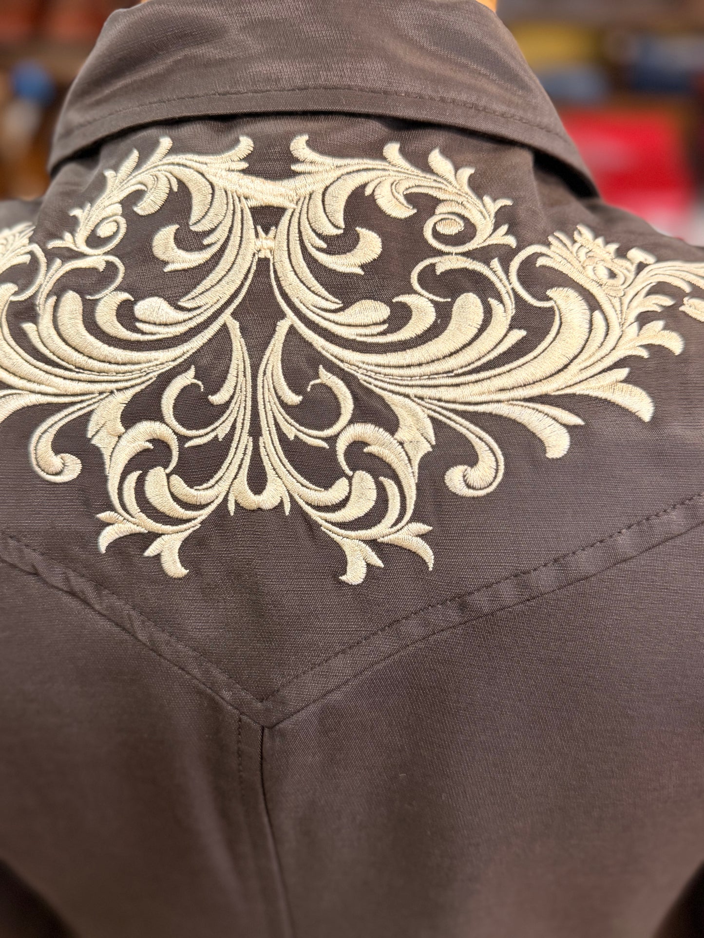 Western Suit jacket with Embroidered Detailing