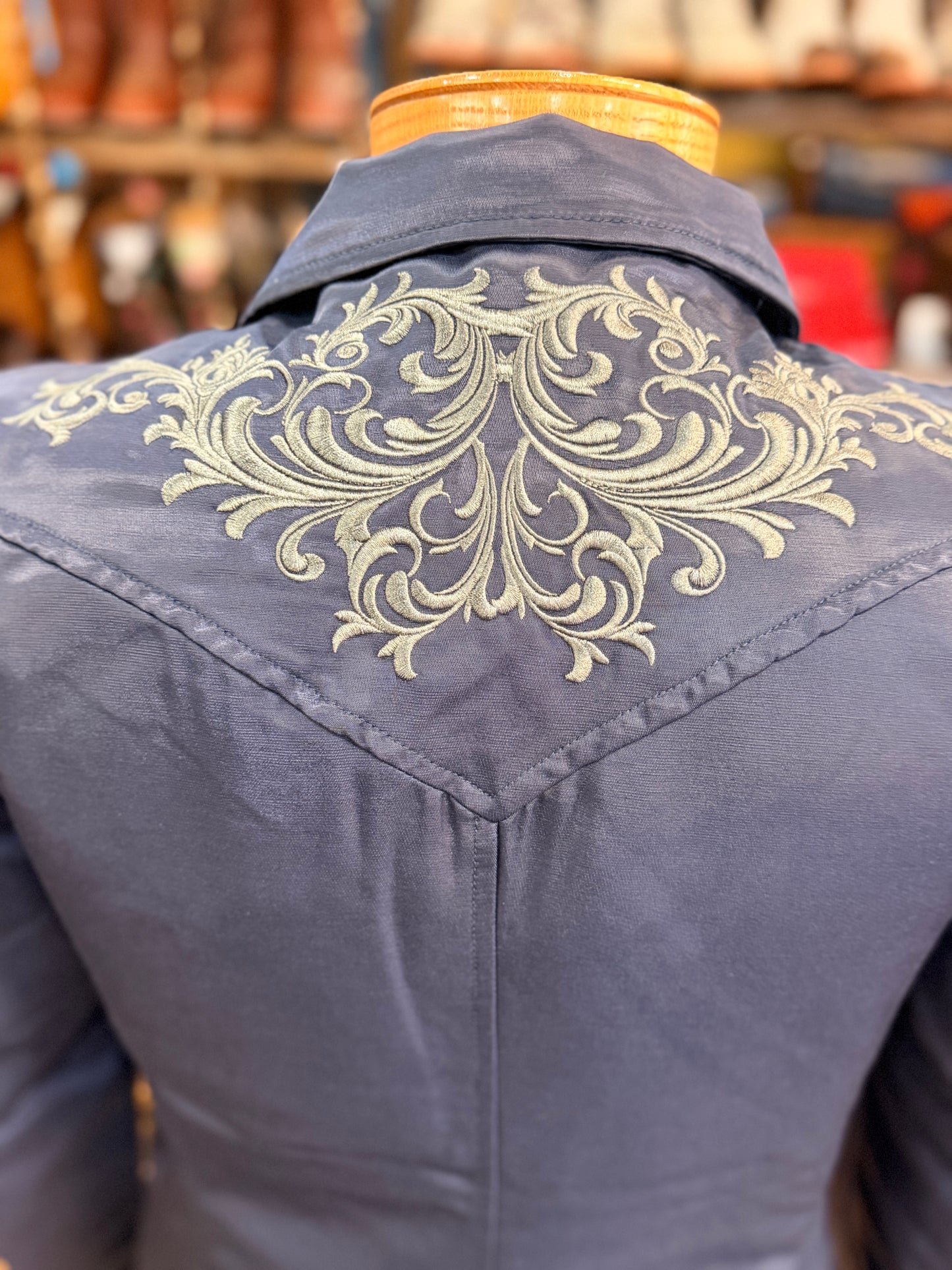 Western Suit jacket with Embroidered Detailing