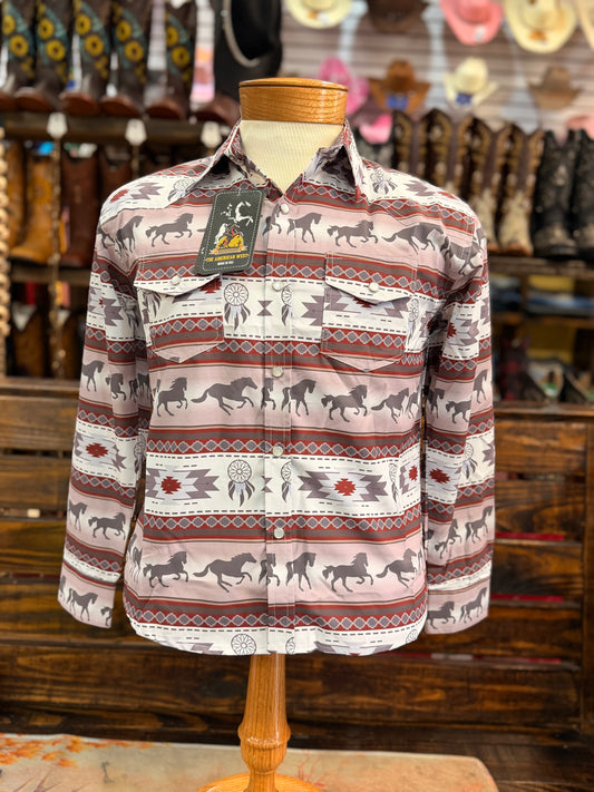 Big Kid's Western Long-Sleeve Shirt