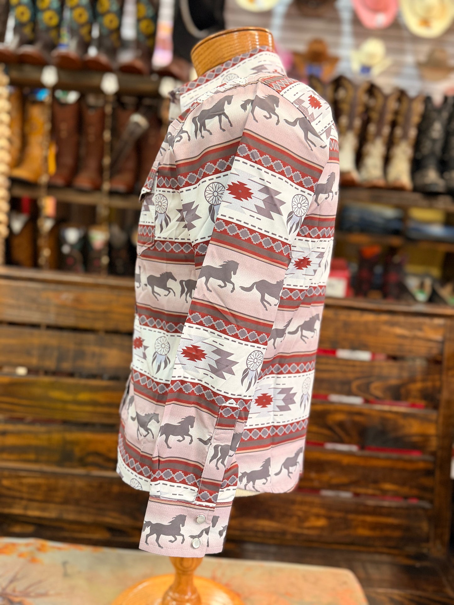 Big Kid's Western Long-Sleeve Shirt