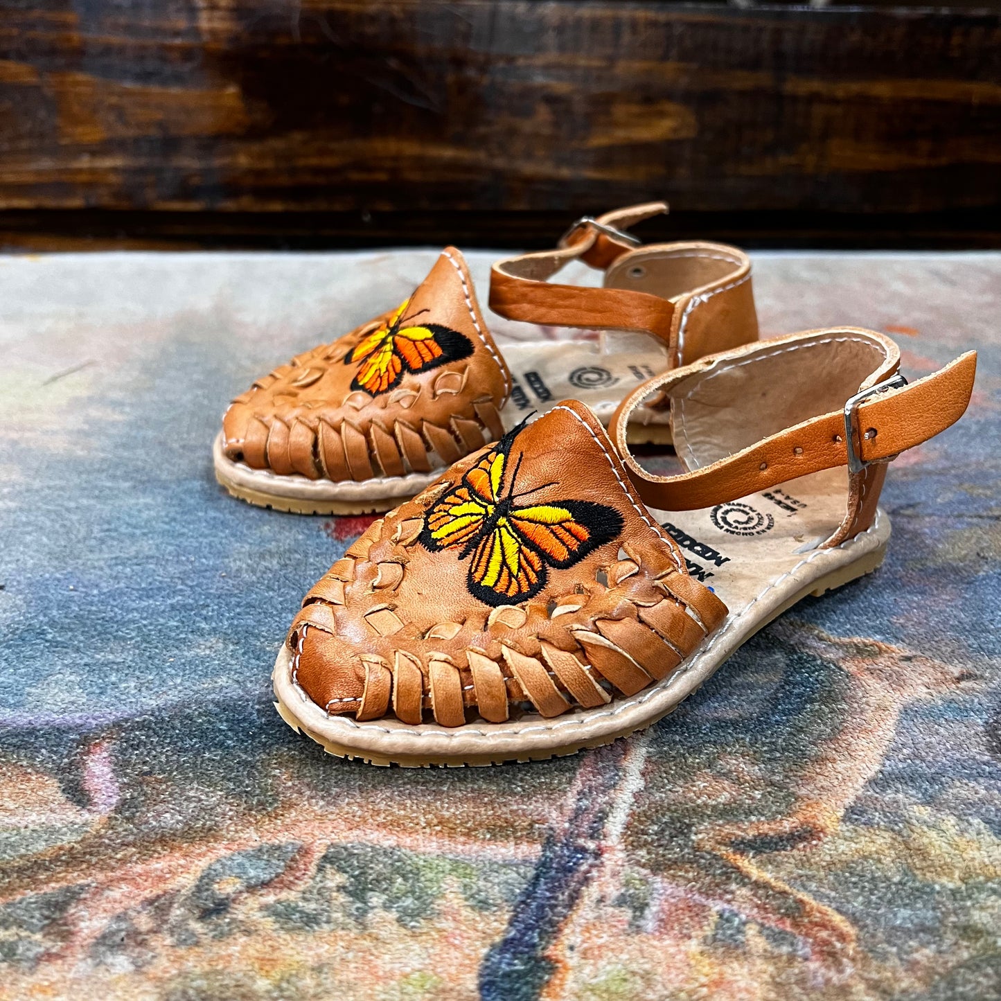 Girls' Yellow Butterfly Huaraches