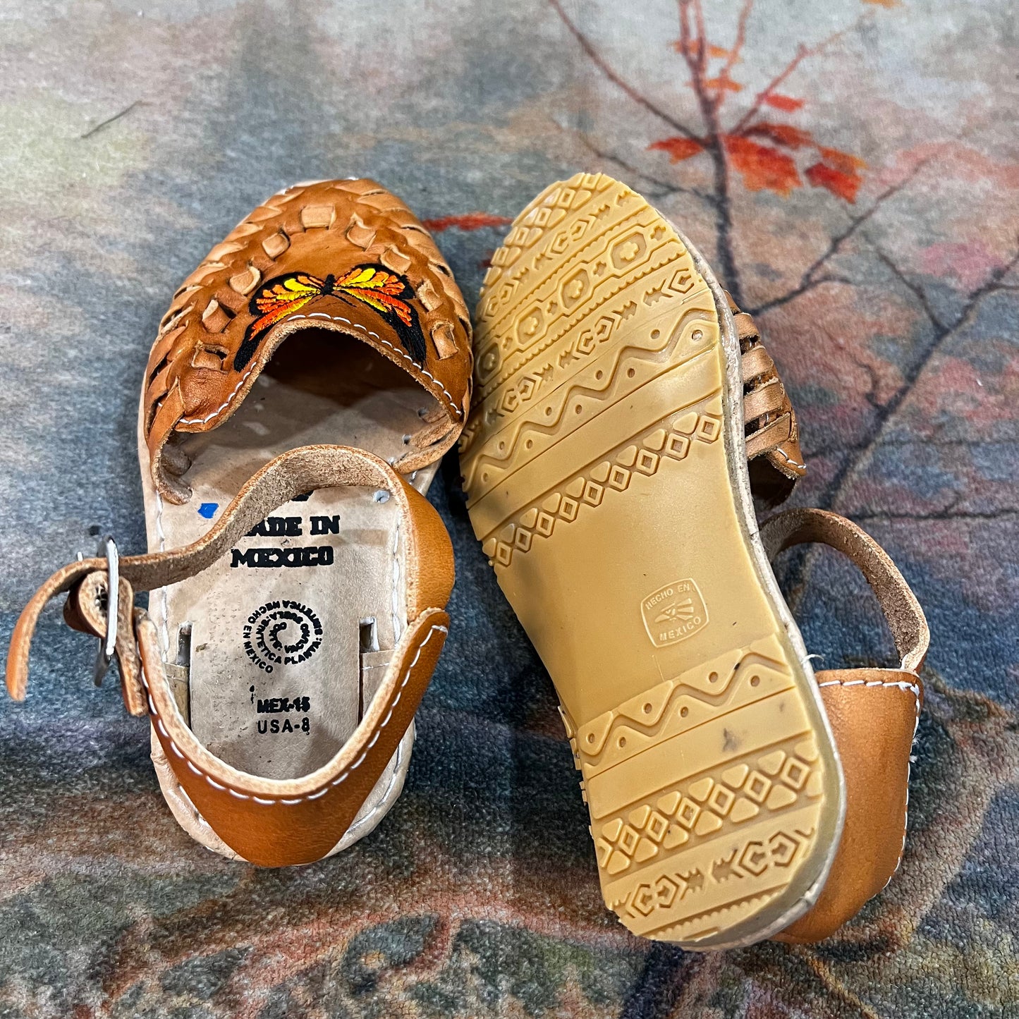 Girls' Yellow Butterfly Huaraches